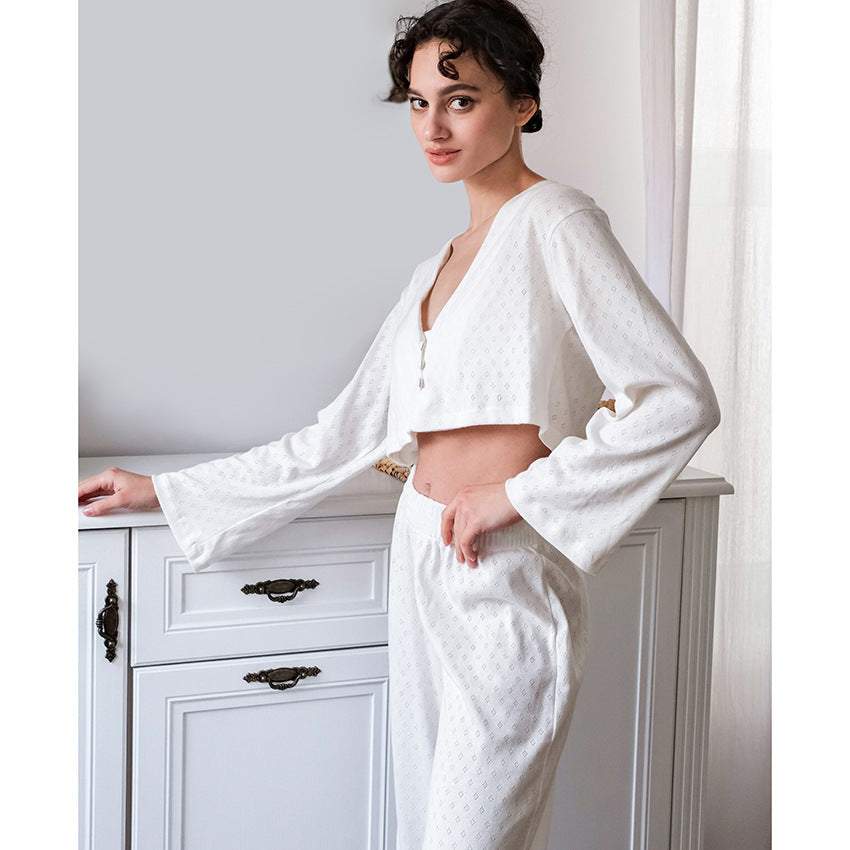 Damer behagelig cropped sweater og yderligere bukser sæt Stilla