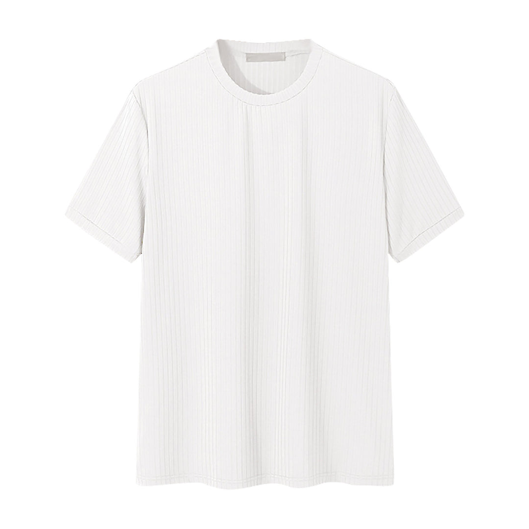 Unisex nan ribbet løst skåret T-shirt lavet af bomuldsblanding Skovae