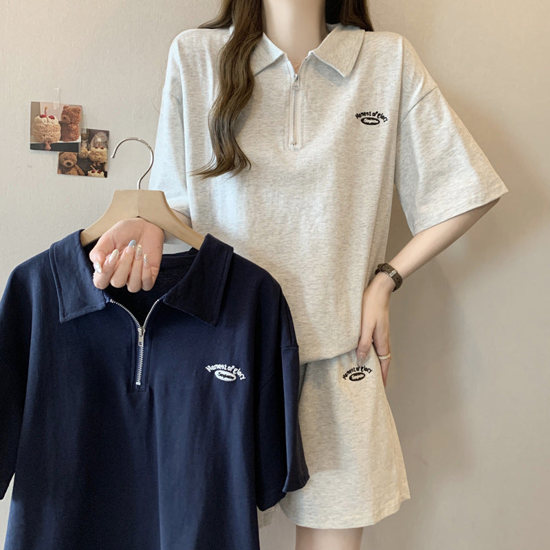 Femme Zip-Up Sport Polo Set Stilla