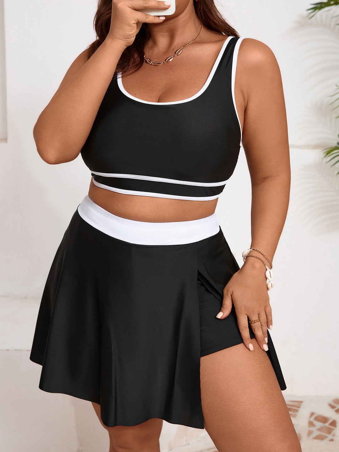 Dame Sporty Badetøj med Skirt Skovae