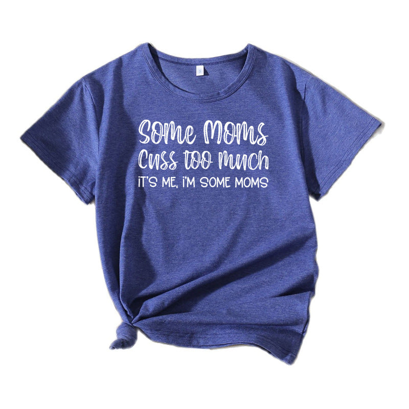 Dame Fritids Humoristisk Grafik T-shirt Stilla 1751262355