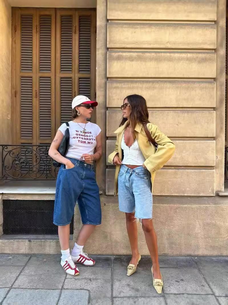 Dame løse Jeans Shorts Stilla