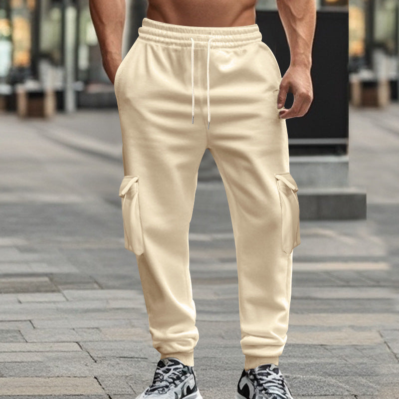 Herrer cargo-joggingbukser med elastisk talje og praktiske lommer Stilla