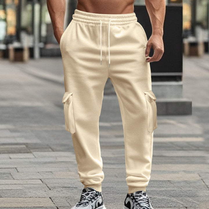 Herrer cargo-joggingbukser med elastisk talje og praktiske lommer Stilla