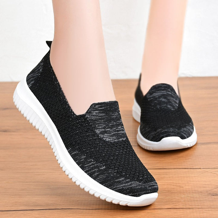 Dame Slip-On Sport Sneakers med åndbart overmateriale og skridsikker sål Stilla