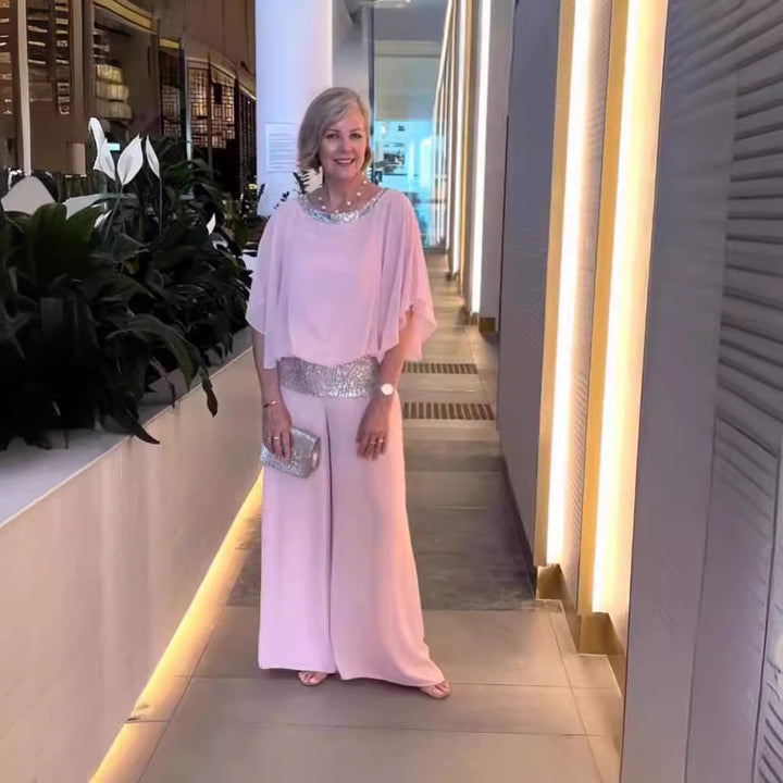 Dame Glamourøst Aften kjole med elegant Paillette-udsmykning Stilla