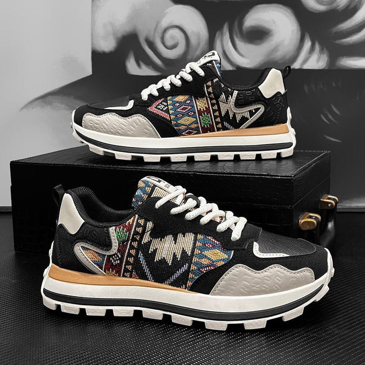Femme Athletic Comfort Sneakers med livlige tekstil-detaljer Stilla