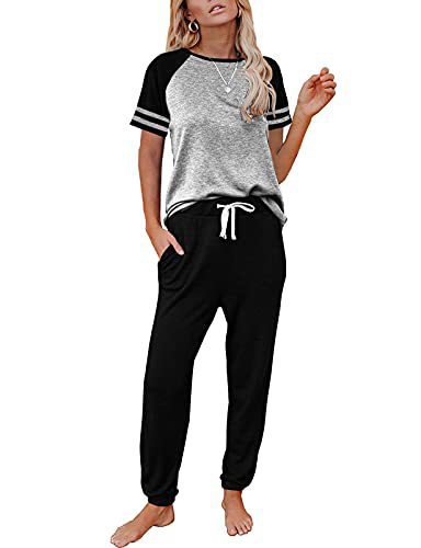 Dame Sporty Lounge Sæt med Raglanærmer og Gummibånd Stilla