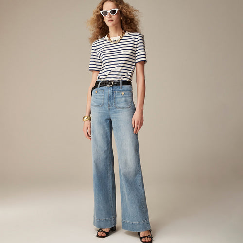 Dame Vidde Komfortable Jeans med høj talje Skovae