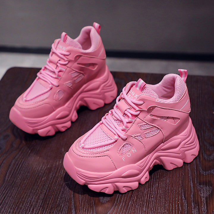 Dame Chunky Sneakers med åndbart mesh-overmateriale og skridsikker sål Stilla