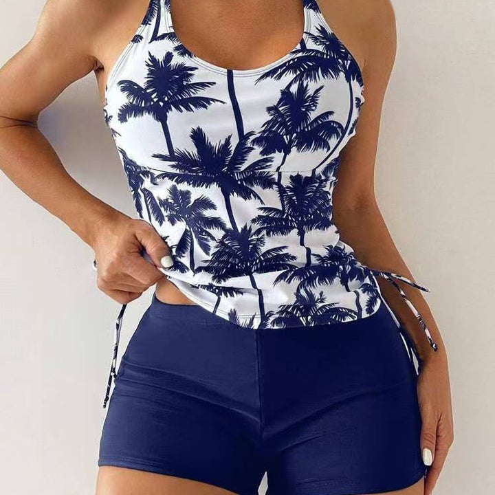 Dame Tankini-sæt med blomstret design og moderigtig snit Stilla