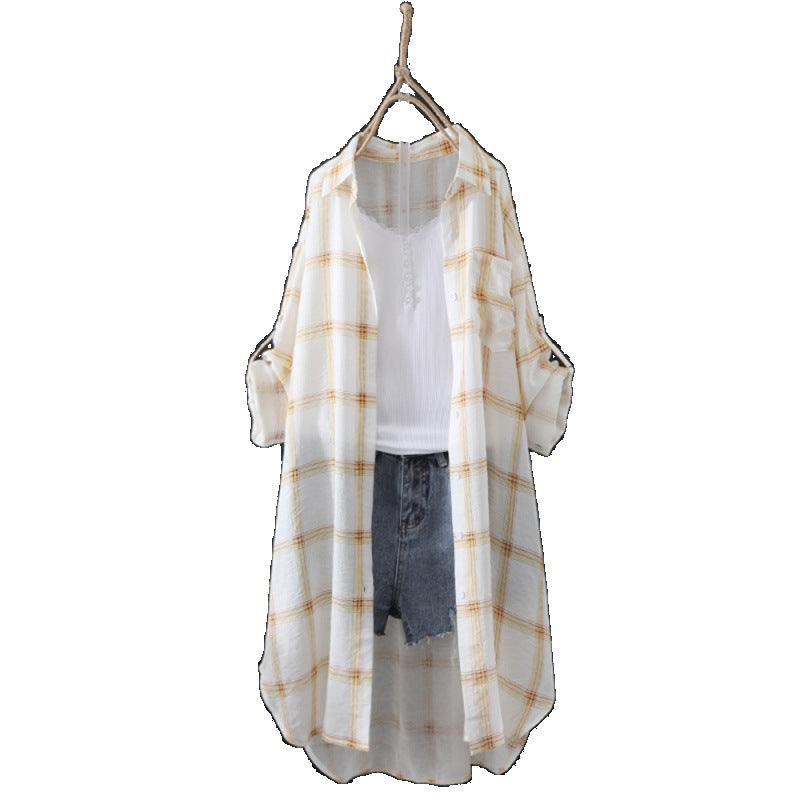 Dame Langærmet Flannelshirtjakke Stilla