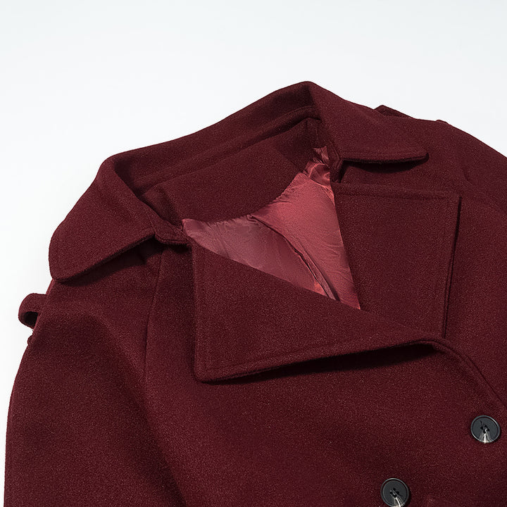 Damer Elegant Trench Coat med bælte og dobbelt knaplukning Stilla