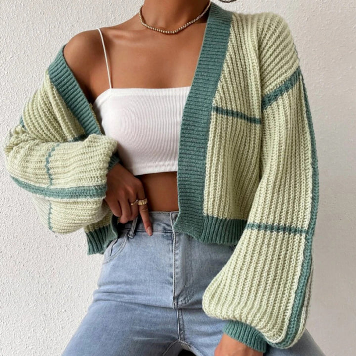 Femme Chunky Strik Åben-Front Cardigan Stilla