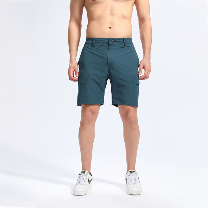 Herrer robuste Cargo-shorts med alsidige lommer og strækbar talje Stilla