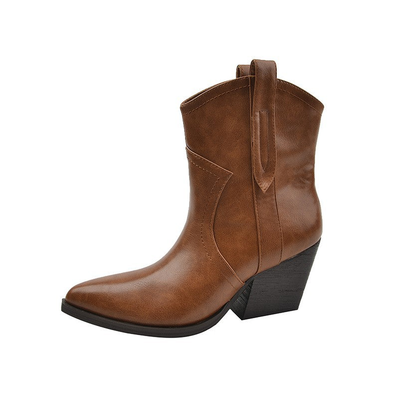 Dame mode Ankle Boots i elegant look med spids tå område Stilla