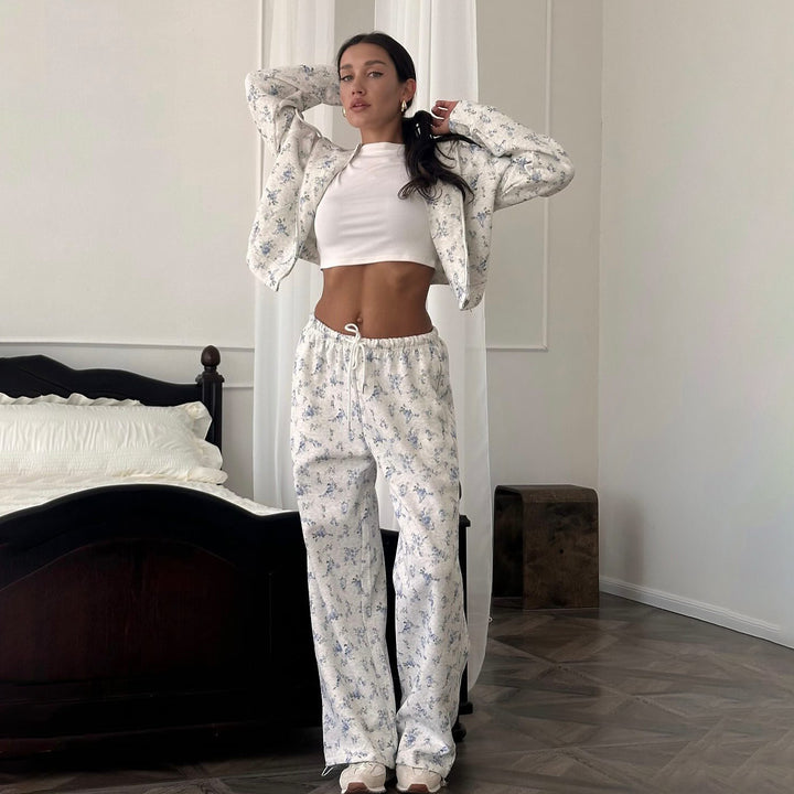 Damer blomster fritidsoutfit Stilla