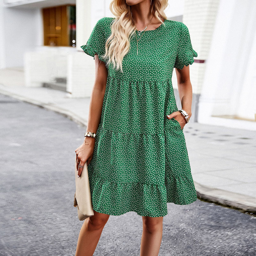 Damekjole i afslappet Boho-stil med flæsedetaljer Stilla