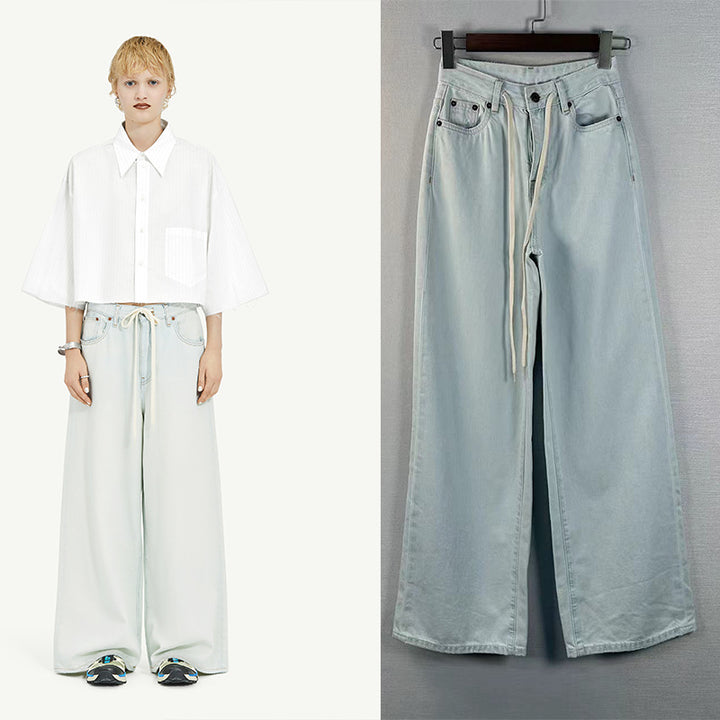 Dame løse jeans med afslappet gummibånd Stilla