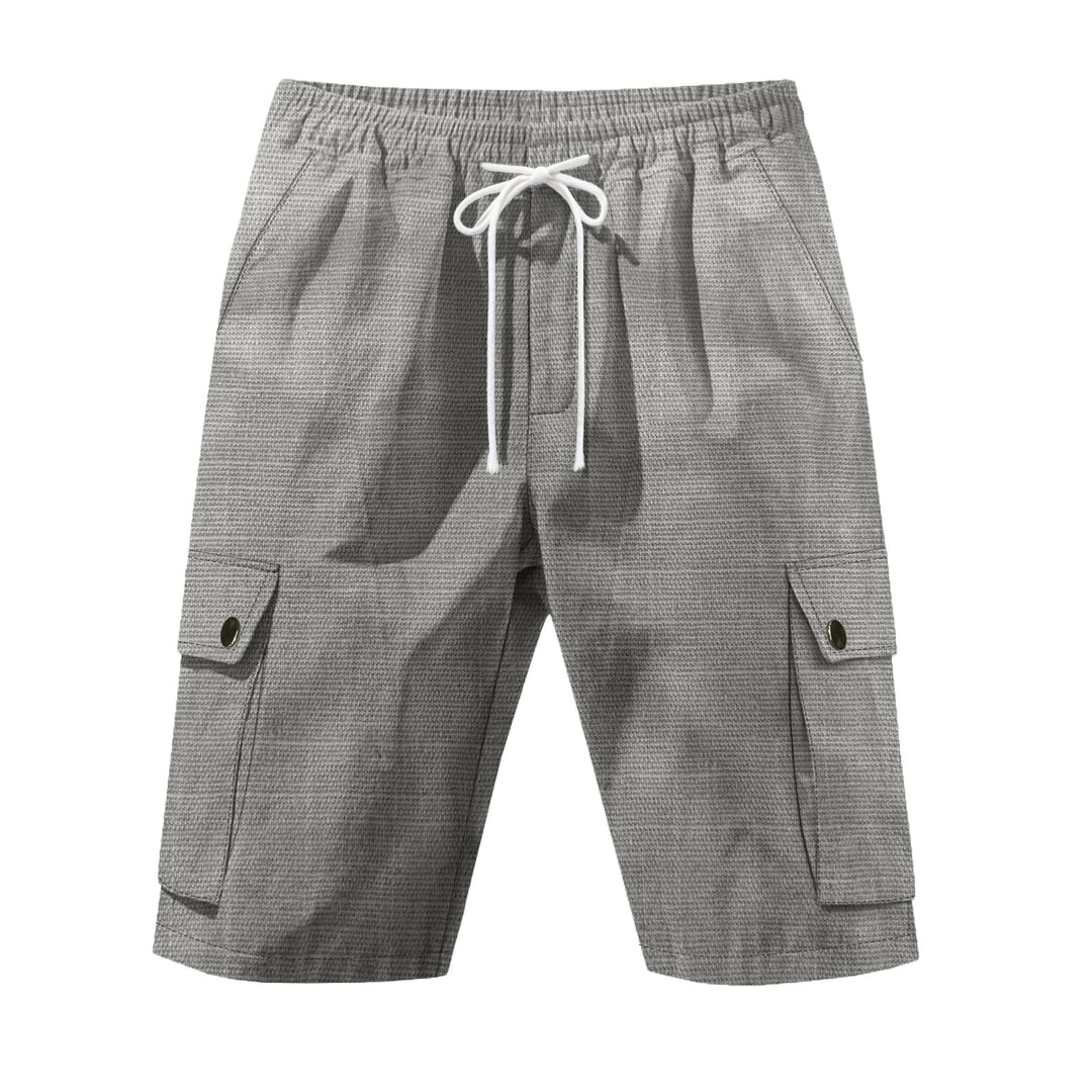 Herren lette Cargo-Bermuda med elastisk talje og snøre Skovae