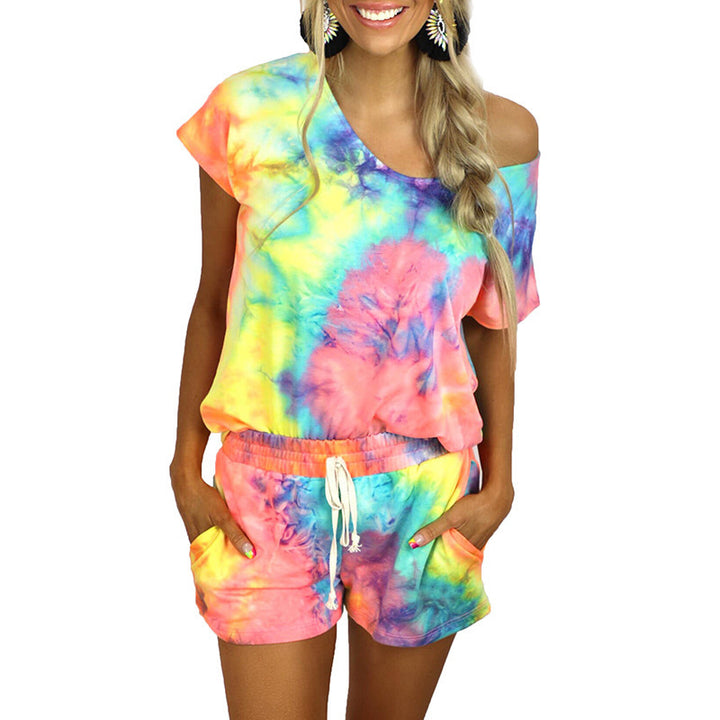 Kvinder Tie-Dye Fritids-Loungewear-Sæt Stilla