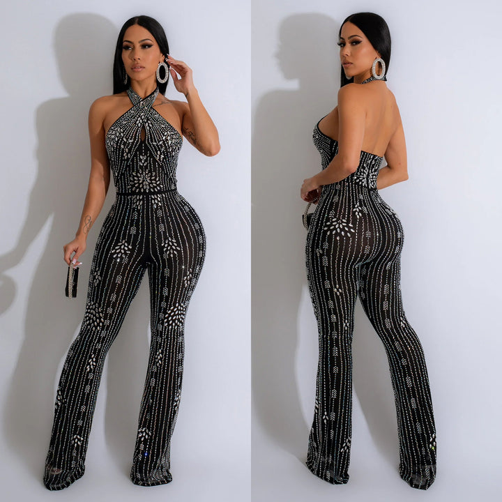 Dame Glamourøs Jumpsuit med forførende Udsnit Stilla
