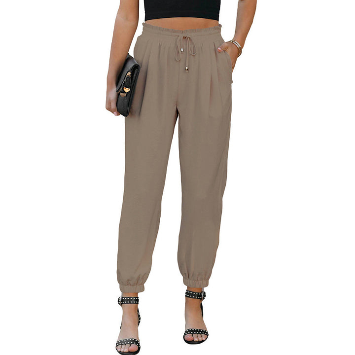 Dame Sporty Chino Bukser med elastisk Talje og Sidelommer Stilla