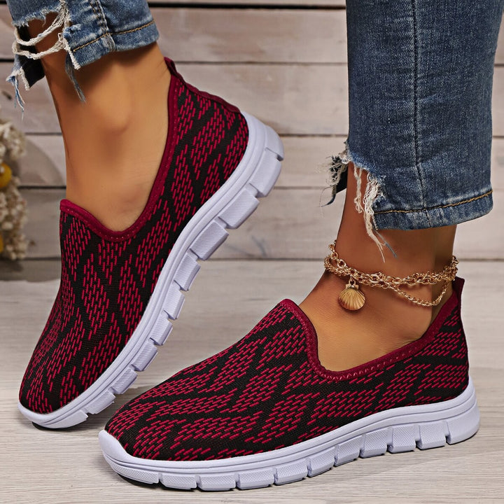 Dame Behagelige Slip-On Sneakers med åndbart overmateriale og skridsikker sål Stilla