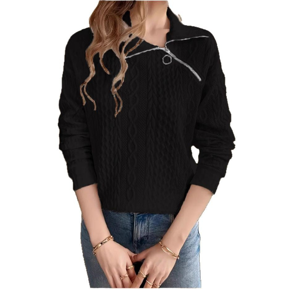 Femme Komfortabel Kabelstrikpullover Stilla