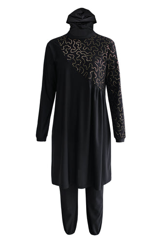 Dame Modet jumpsuit med skinnende overdel Stilla