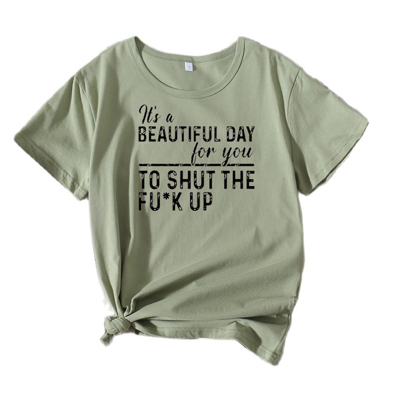 Dame Casual Grafisk Statement T-Shirt Stilla 1751262072