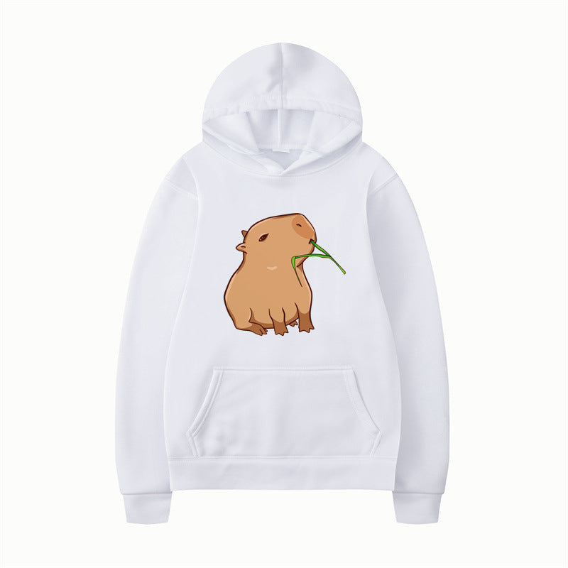 Kvinders hoodie med sjovt dyre design og behagelig pasform Skovae