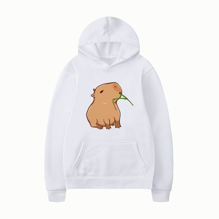 Kvinders hoodie med sjovt dyre design og behagelig pasform Skovae
