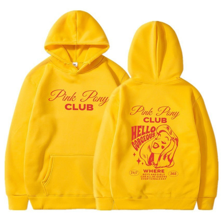 Dame hoodie med kreativ grafisk design Skovae