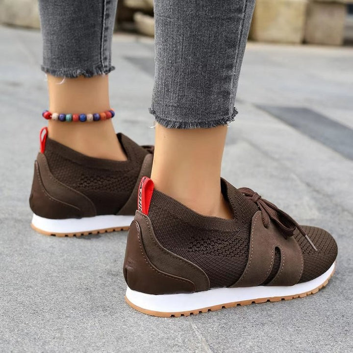Dame åndbare sport sneakers med elastisk overmateriale Stilla