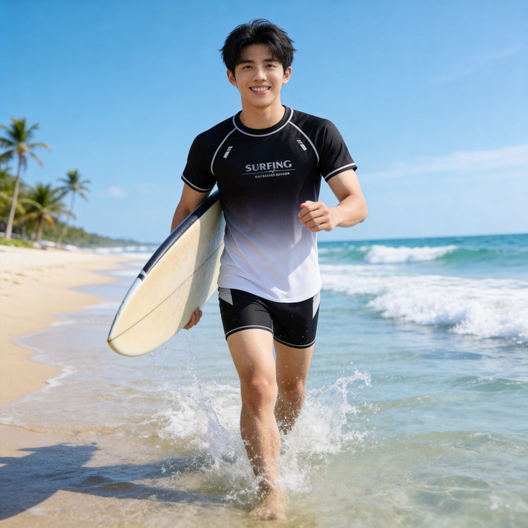 Dreng Surfshirt med UV-beskyttelse Skovae