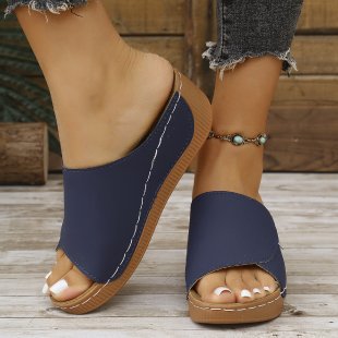 Dame Komfortable Slip-On Pantoletten med ergonomisk fodseng Stilla