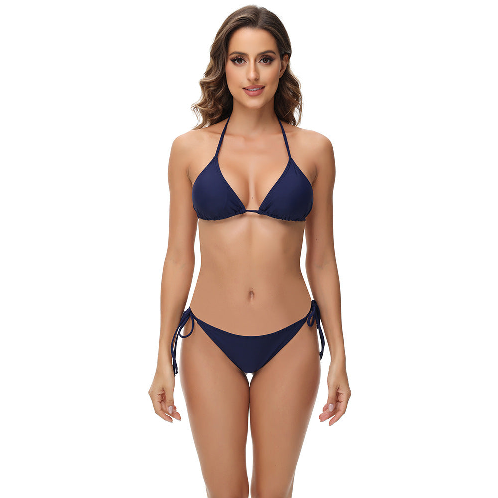 Dame Triangel-Bikini med justerbare stropper Skovae