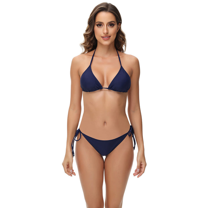 Dame Triangel-Bikini med justerbare stropper Skovae