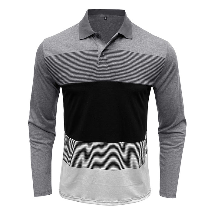 Herrer poloshirt med stilfuldt farveblok-design og åndbare egenskaber Stilla