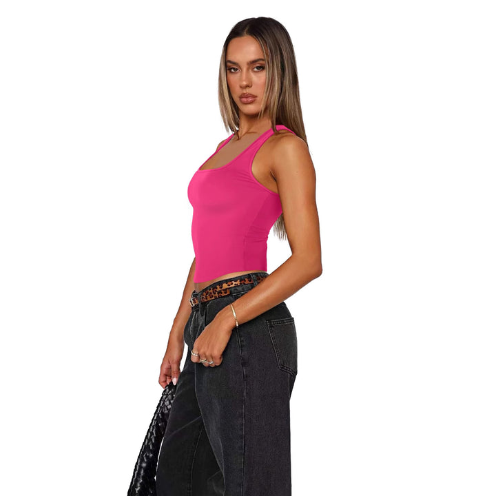 Dame Sporty Crop-Top med Komfort-bånd Stilla