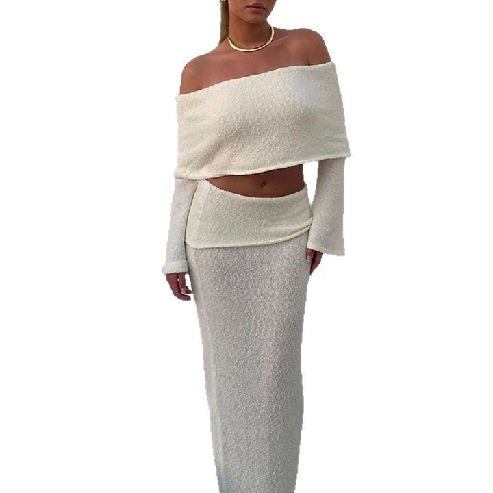Dame Off-Shoulder GraviditetsSæt Stilla
