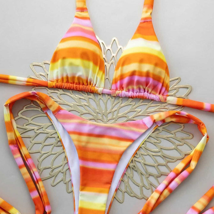 Dame Triangel-Bikini med justerbare stropper Skovae