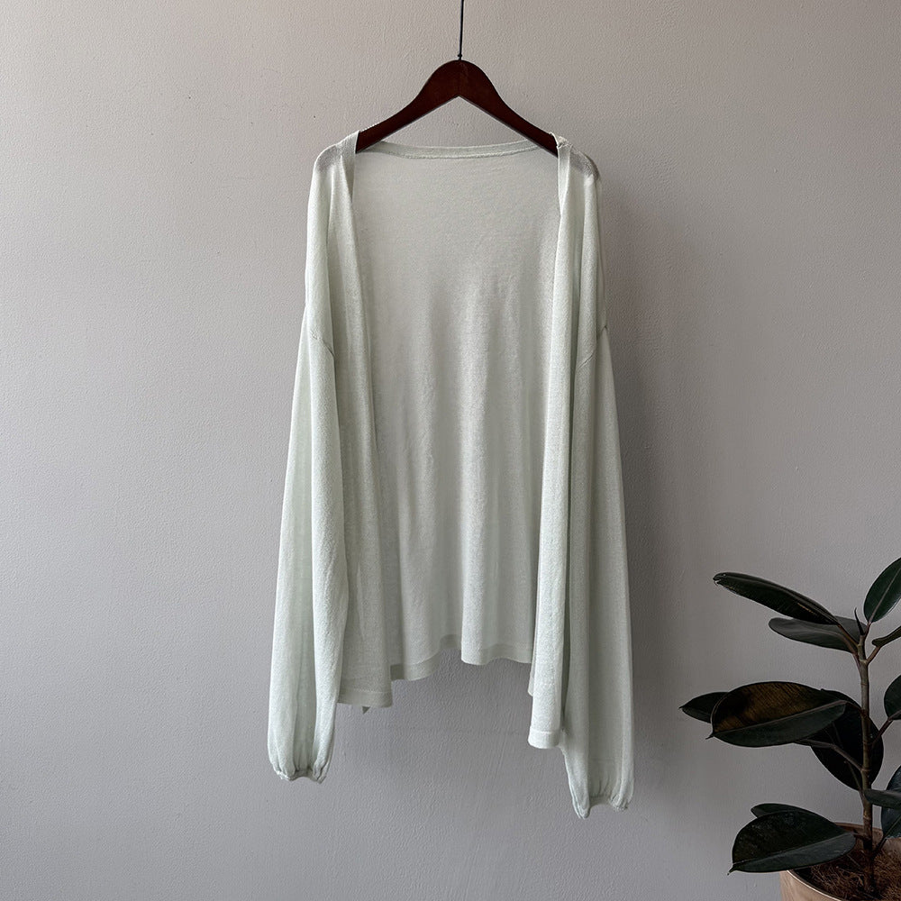 Dame afslappet longsleeve-shirt med oversized snit og raglanærmer Stilla