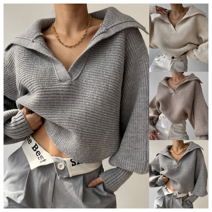 Damer hyggelig strikket sweater i en afslappet oversized pasform Stilla