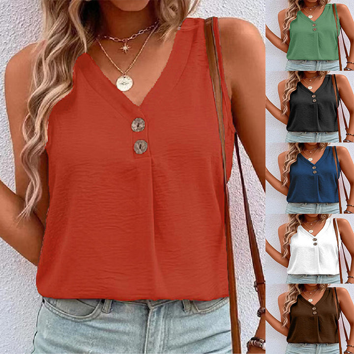 Dame Fritids V-Hals Tanktop Stilla