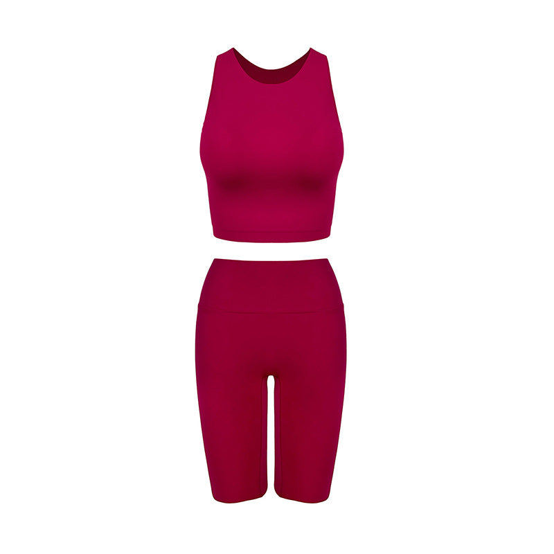 Dame Sporty Sæt med høj talje og racerback-design Stilla