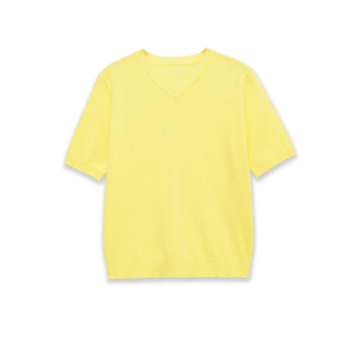 Dame Korte ærmer V-hals Sweater Skovae