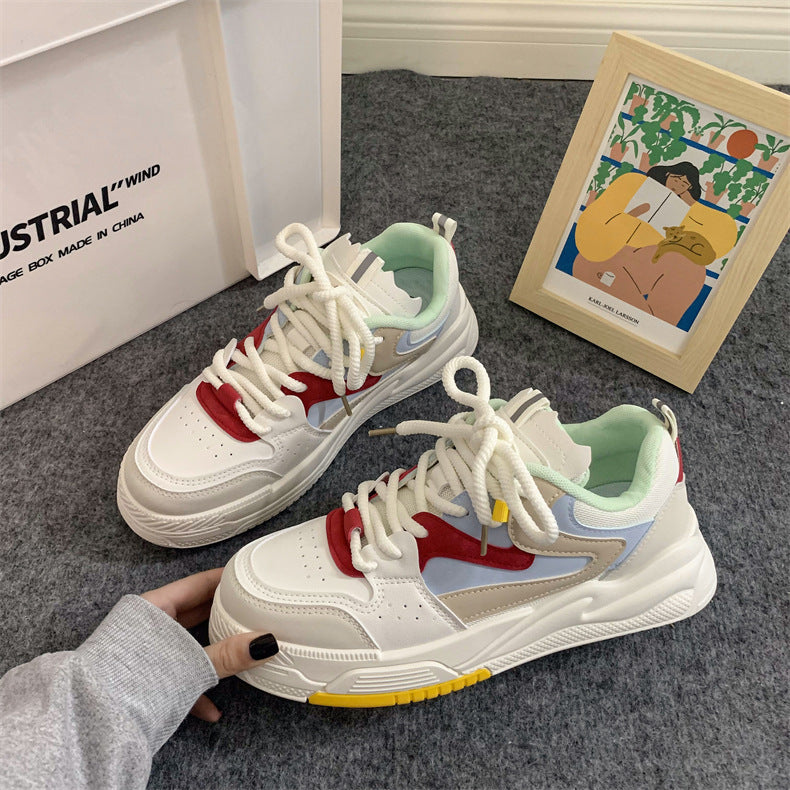 Dame Sporty Retro-Sneakers med åndbar mesh-struktur og dæmpende sål Stilla