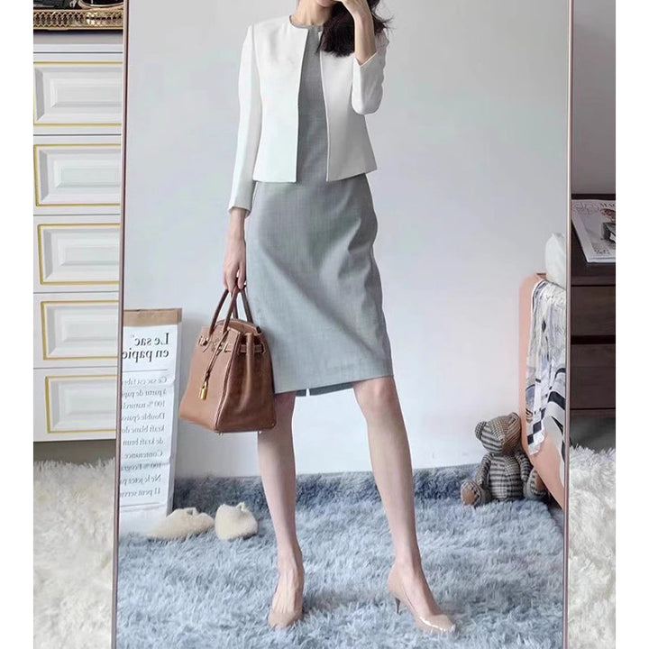 Dame Business-kjole med elegant blazer og klassisk snit Stilla